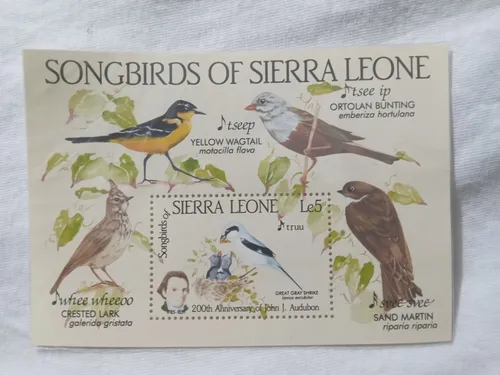 comprar Estampillas De Sierra Leona Sobre Fauna (aves)