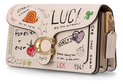Bolsa Coach Tabby 26 Crossbody Sketch Print