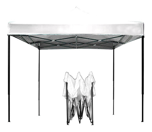 Toldo Blanco Plegable 3x3 Reforzado Impermeable