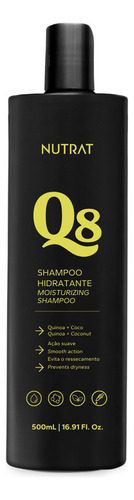 Shampoo Hidratante Nutrat Q8 Côco E Quinoa 500 Ml