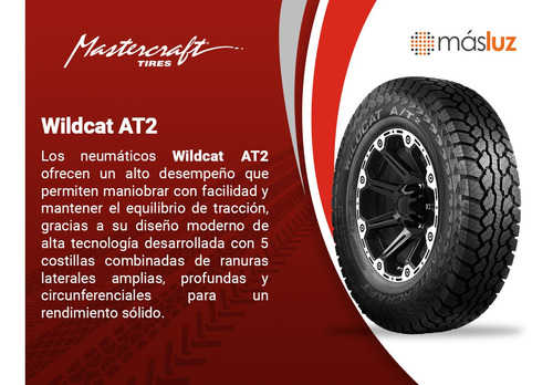 4 Llantas Wildcat At2 Mastercraft Medida Lt245/75r16 116r