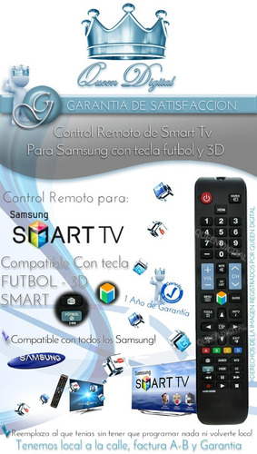 Control Remoto Para Smart Tv Samsung Para Todos Sus Modelos