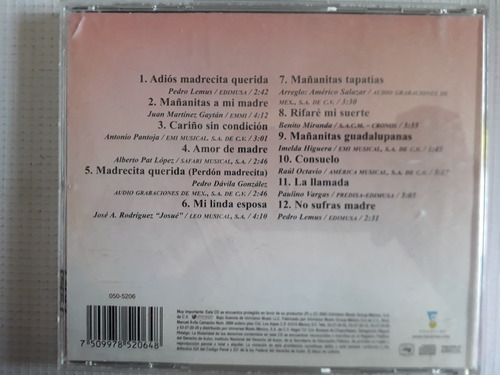 Los Tigres Del Norte Cd A Ti Madrecita (Usado)