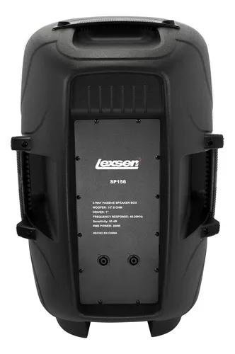 Caja Acústica Pasiva Lexsen Sp 156 - 200 W Rms Color Negro