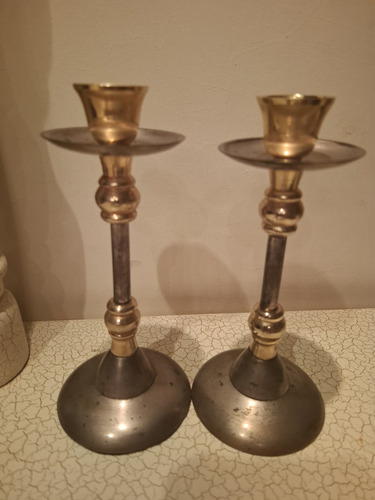 Candelabros De Bronce (Usado)
