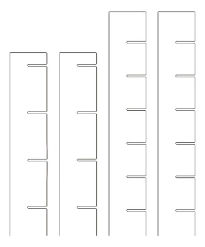 6x Organizador De Divisores De Cajones, Partición De