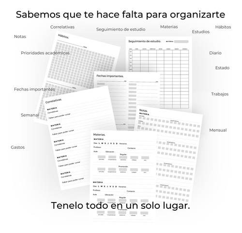 Agenda Perpetua Digital Universitaria Imprimible