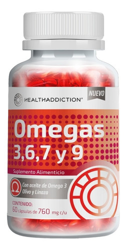 Suplemento Alimenticio Omega 3, 6,7 Y 9 Healthaddiction 