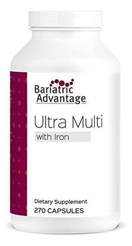 Bariatric Advantage Ultra Multi Formula Ferro 270 Cápsulas Sabor Sem Sabor