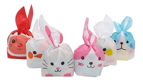 60 X Bolsas Para Huevos De Pascua, Conejo De Pascuas  10x17