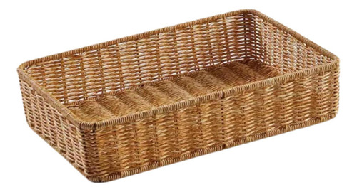 Cesta De Almacenamiento Tejida, 35 Cm X 24 Cm X 8 Cm