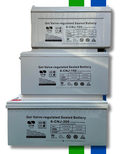 Bateria 100ah.12v.gel Ciclo Profundo