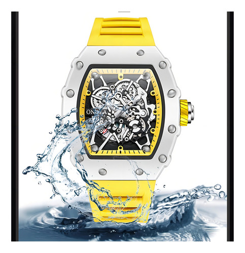Relojes Onola Luminous Waterproof De Moda Para Hombre Color De La Correa Azul