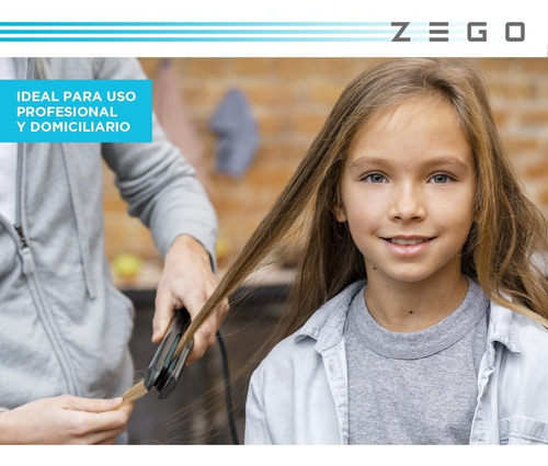 Imagen 3 de 8 de Planchita De Pelo Zego Ceramica Funcion Ion 110v/240v