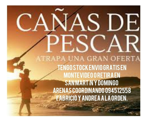 Imagen 3 de 3 de Reel De Pesca Grande Carga Hasta 245 Metros, Rulemanes