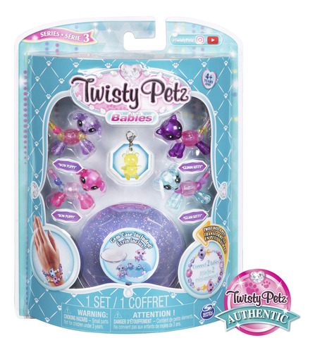 Twisty Petz 4 Bebés Coleccionables De Perrito Y Gatito