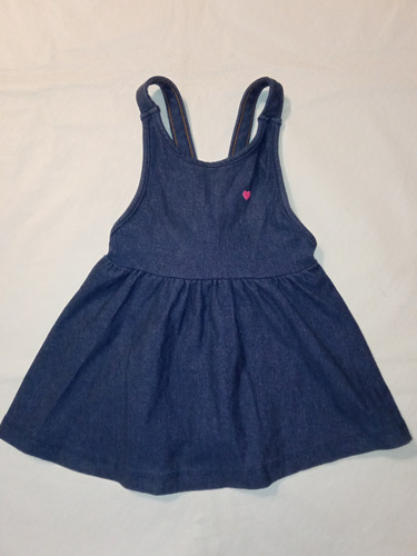 Jumper Vestido De Jean De Beba 12 Meses Hering Impecable 