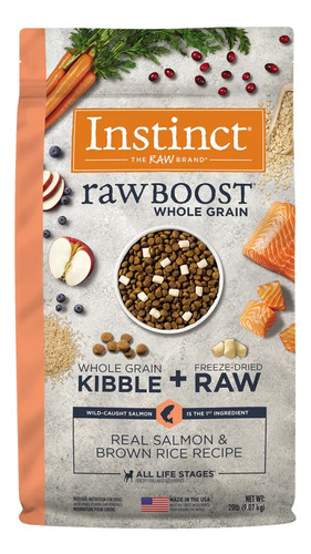 Instinct Raw Boost Perro Todas Las Etapas Salmón 9 Kg