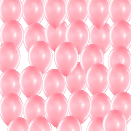Imagen 2 de 2 de Globos Rosas Perlados X 25 U - Lollipop
