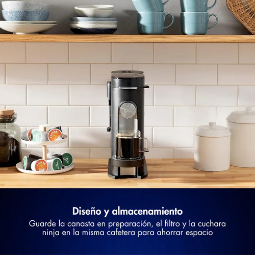 Cafetera Ninja Pb051 Compacta Con Espumador 1,65 L