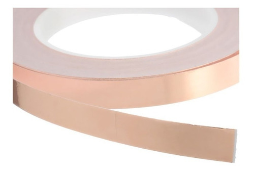 Fita De Cobre Adesiva 12mm Rl 30 Mts. P/ Blindar Guitarras
