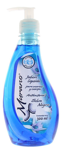 Jabón Líquido Para Manos Murano Selva Nega 300ml