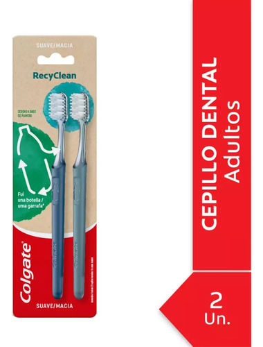 Colgate Cepillo De Dientes Recyclean 2 Unidades