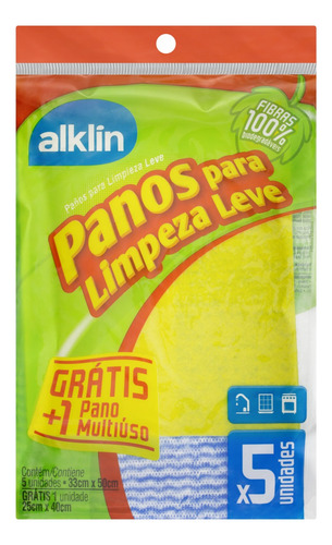 Pano para limpeza Alklin PANO PARA LIMPEZA pano 6 u