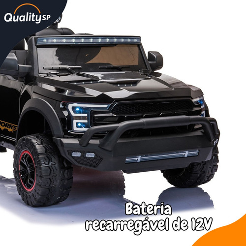Mini Carro Elétrico Infantil Picape 12v Motorizado Luzes/som