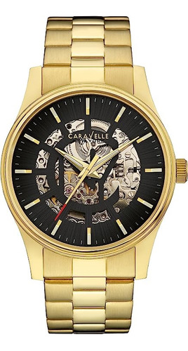 Reloj Pulsera Caravelle New York Automatico 44a107 Correa Dorado