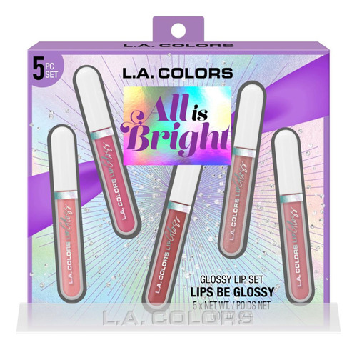 Set 5 Brillos Labiales Lip Gloss - La Colors