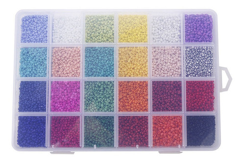 Imagen 1 de 8 de 1 Paquete De 2 Mm Diy Cuentas Redondas De Cristal De Colores