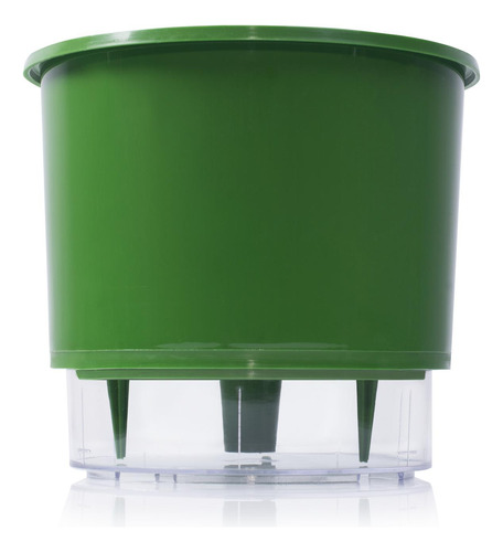 Vaso Auto Irrigável Verde Escuro Rainbow Tamanho 2 Liso