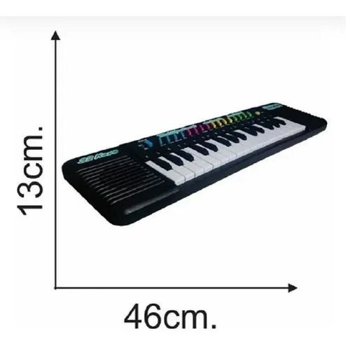 Imagen 4 de 4 de Organo Musical Infantil 32tec C/microfono + Envio X2