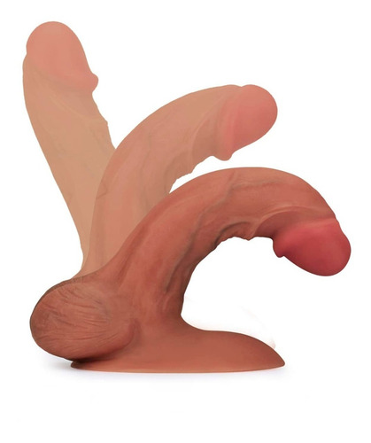 Imagen 7 de 8 de Dildo Consolador Sexual Vaginal Anal Realista Silicona 21cm