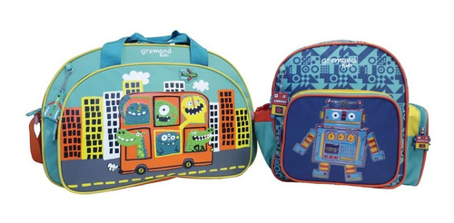 Combo Escolar Gremond De Mochila + Bolso Infantil Jardín Niñ