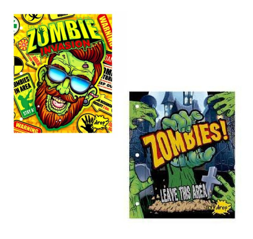 Carpeta Escolar C/ Cordon Numero 3 Inkdrop Zombies