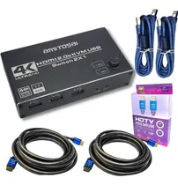 Comprar Switch Kvm 4k Udh 2 Puertos Hdmi Usb Win\u002Fmac+2 Hdmi 4k 3mts