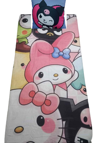 Sabanas De My Melody Kuromi Hello Kitty Juego 1/12 