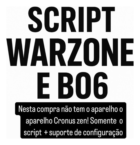 Script Para Warzone Cronus Zen (Usado)