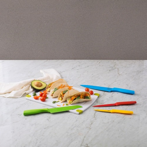 Imagen 5 de 5 de Cuchillo Santoku 18 Cm Acero Inoxidable Chroma Ilko