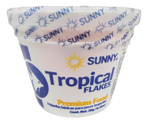 Alimento Peces Sunny Hojuelas Basicas Tropicales 20g