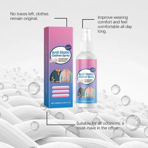 Aerosol Antiestático Para Ropa J, 100 Ml, Spray Protector En