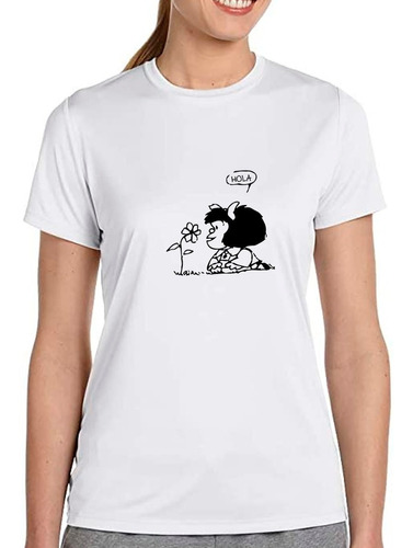 Franela Sublimada Dama Diseño Mafalda Flor