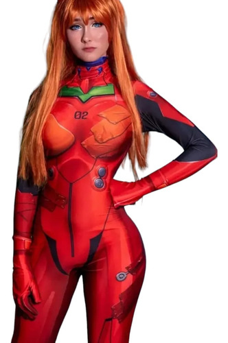 Disfraz Evangelion Cosplay Para Mujer Asuka Langley Soryu 02