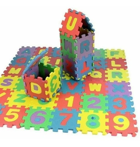 Abecedario 36 Letras Goma Eva Juego Niños 4,5cm