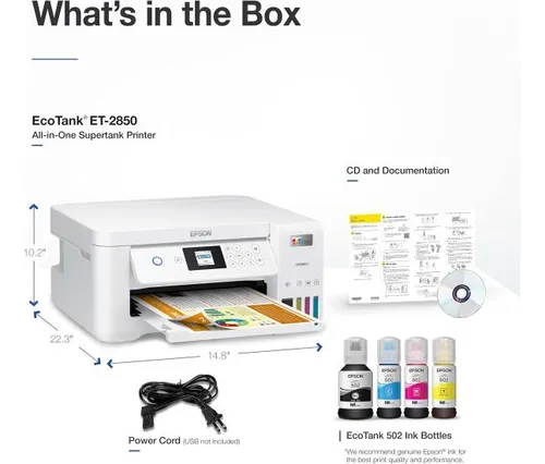 Impresora Supertank Epson Ecotank Et-2850, Inalámbrica, Todo