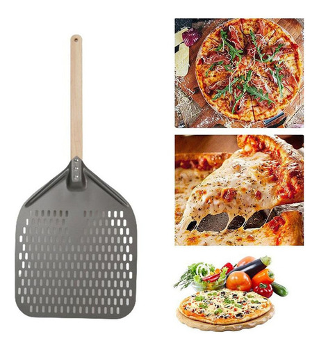 Espátula Para Pizza Pizzeria Espatula Aluminio Negro