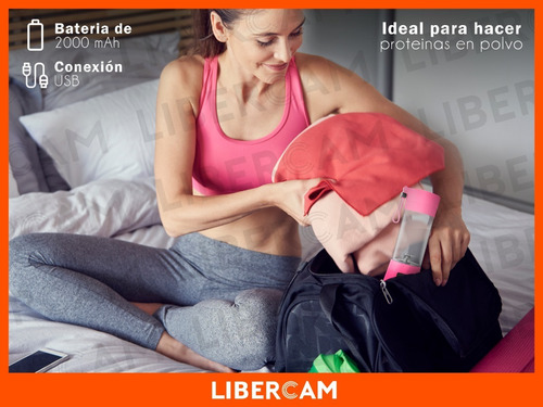Mini Licuadora Portatil Autolimpiante Usb 380ml 4 Hojas