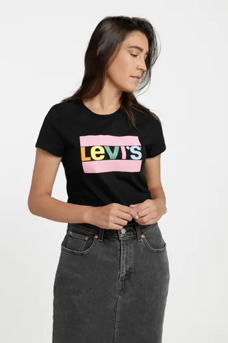 Playera levi's negra mujer sales